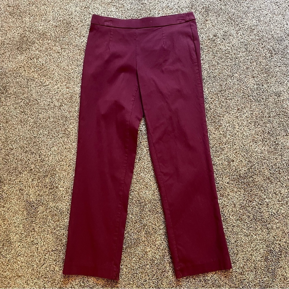 Briggs Petite Maroon Dress Pants Medium Petite